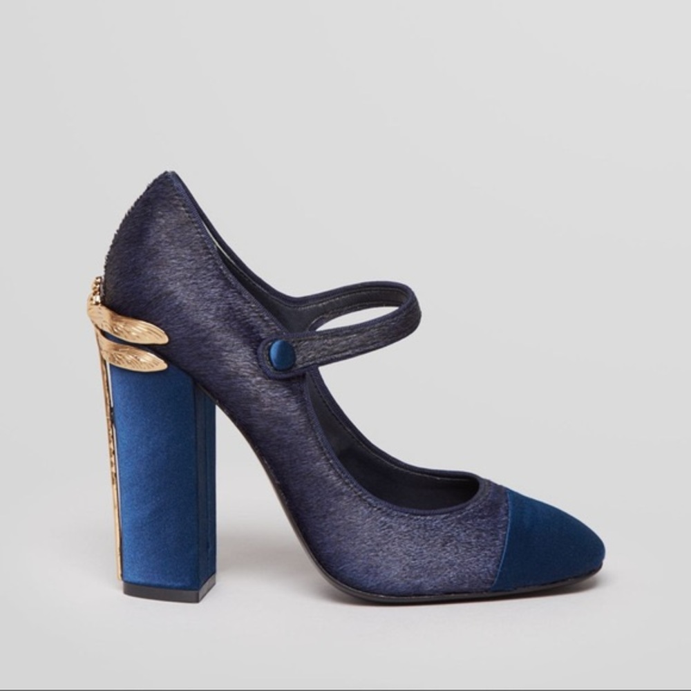 Tory Burch Blue Mary Jane Pumps
